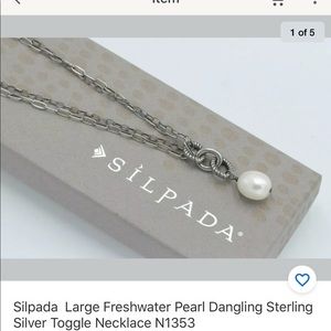 Silpada large freshwater pearl necklace